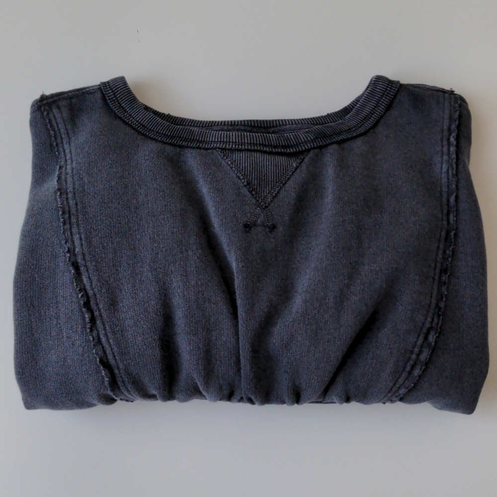 We the Free People Crop Sweatshirt Dark Gray Women's Size XS - Picture 6 of 6